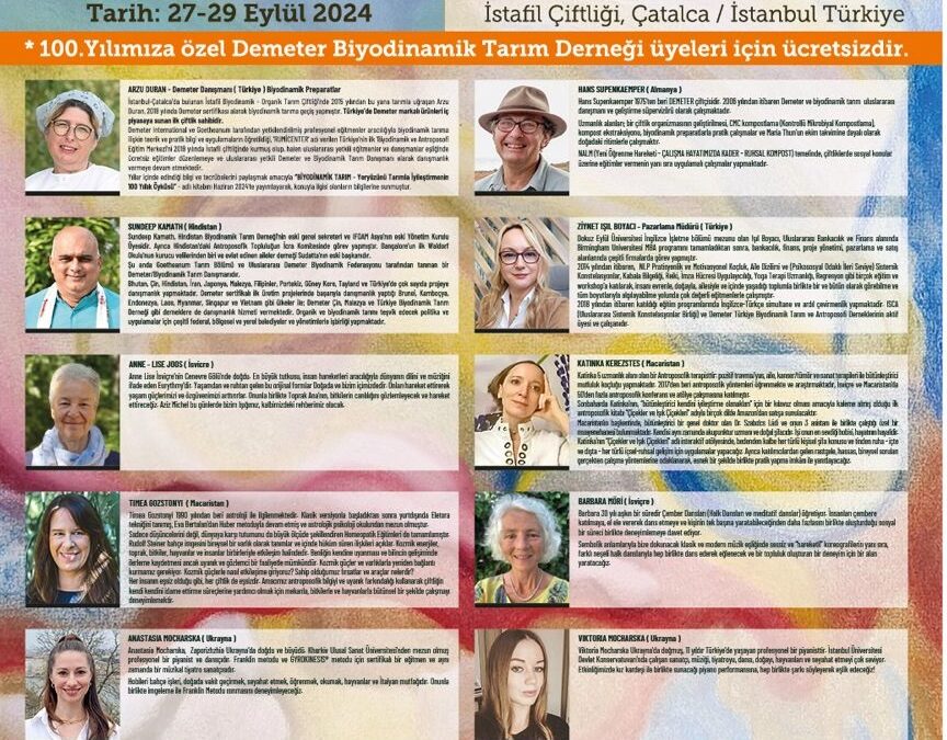 27-28-29 Eylül 8. Düzenlenen Biyodinamik Tarım Akademisi Festivali